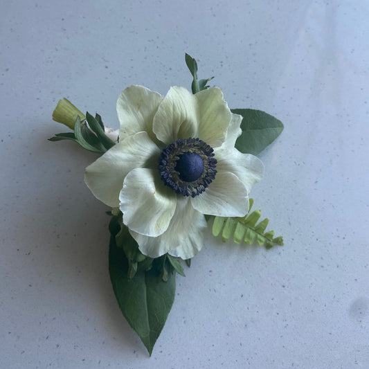 Classic Boutonniere with Anemone
