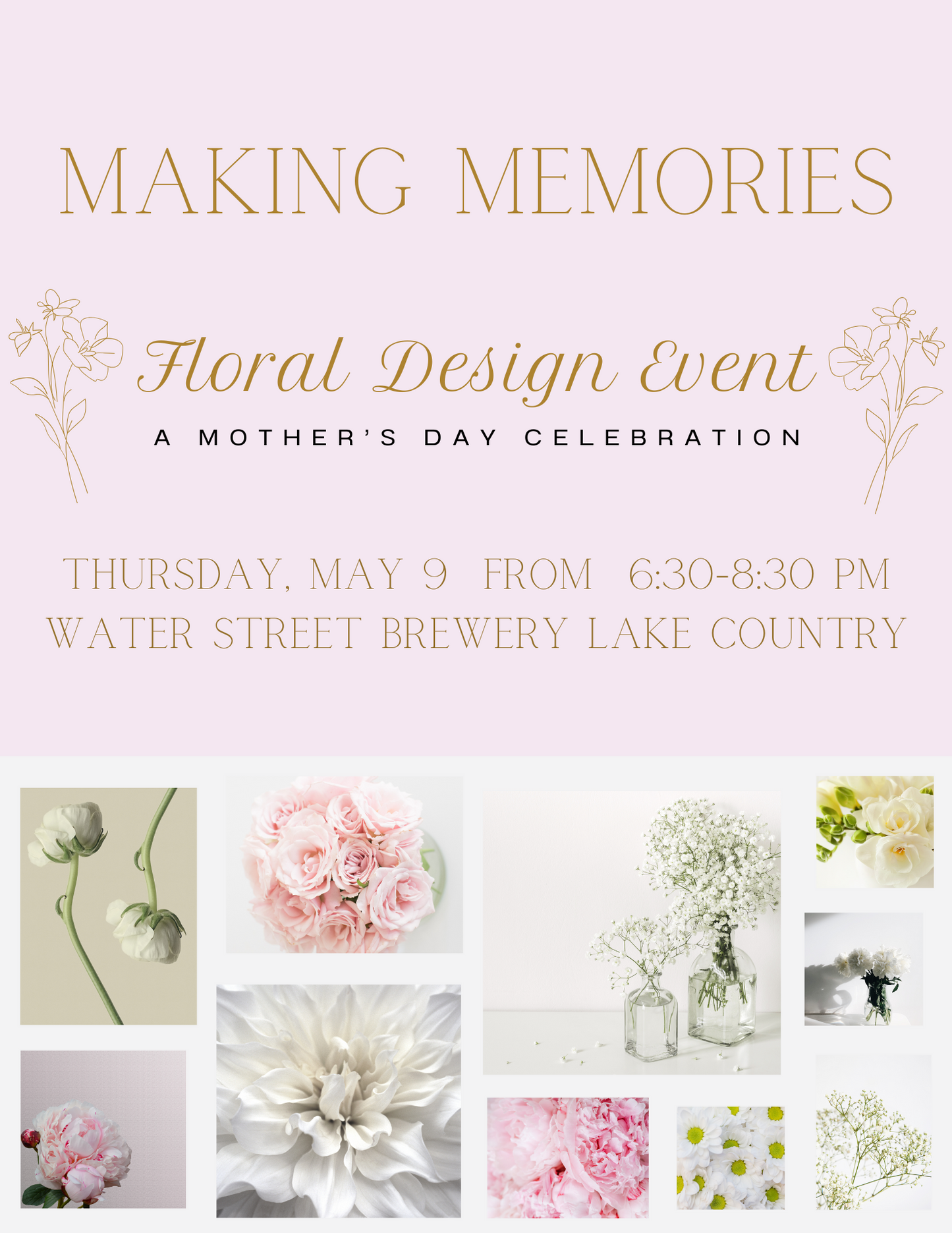 Mother's Day Event Vines and Violet May 9